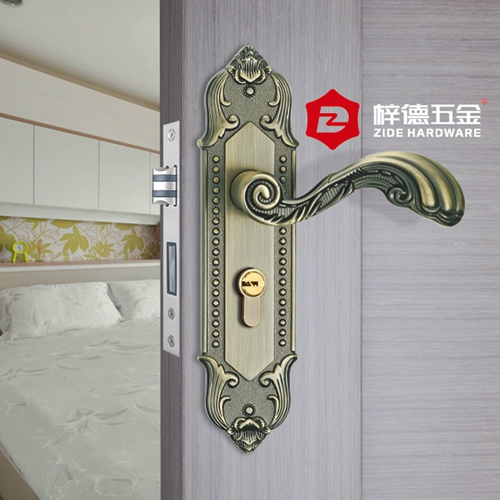 鋅合金面板房間門鎖58611